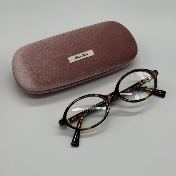 NEW MIU MIU MU01XV VAU1O1 OVAL WOMEN EYEGLASSES MU 01XV VAU1O1, VMU 01X VAU1O1 - Picture 5 of 11
